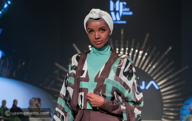 Halima Aden Headlines Show at Abu Dhabi Modest Fashion Week